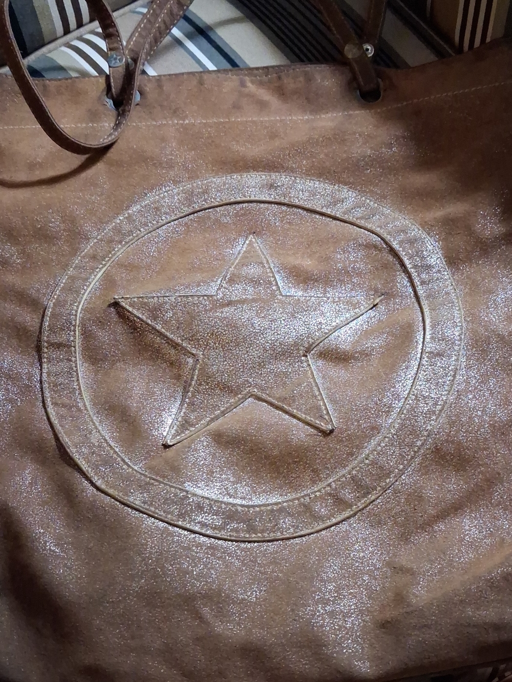 Converse One Star Faux Leather Glitter Dusted Bag